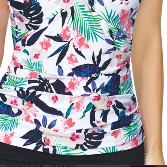 Floral Tropical Print Tank Top - Picture 1 of 1